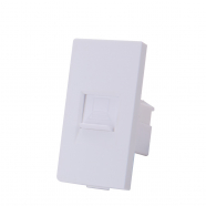 1/2 Module  INTERNET CAT5 RJ45- WHITE