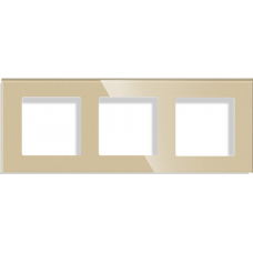 3-Frame Glass 86*228mm - GOLD