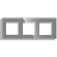 3-Frame Glass 86*228mm - GREY