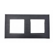 Solid Aluminum Double Frame 157*86mm- BLACK