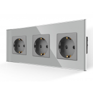 Triple 16A Power Socket  - GRAY