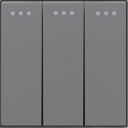 3-gang 2-way mechanical switch module - GREY